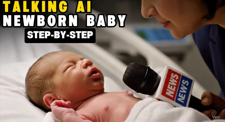 ai newborn baby & nurse interview video kaise banaye