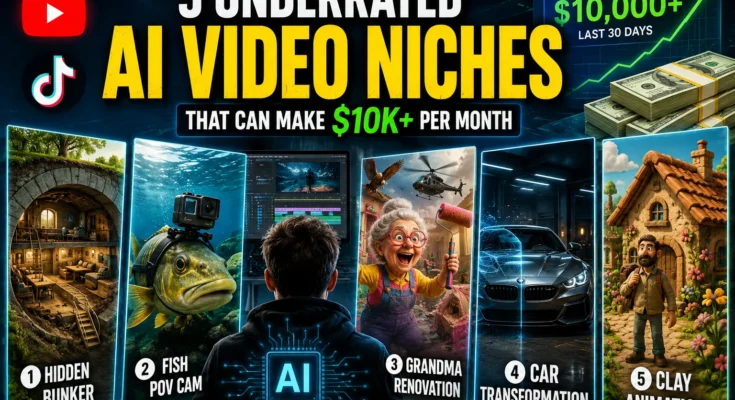 5 AI video niches to earn big