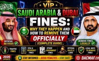 Saudi Arabia & Dubai Fines: Why They Happen and How to Remove Them Officially (Complete Guide) - Dacmaf